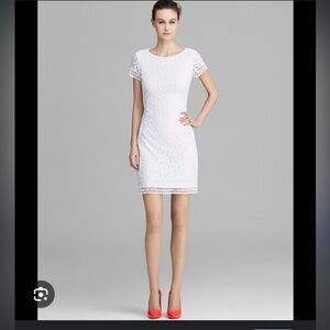 NWOT Laundry by Shelli Segal white lace dress